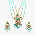 Modish Diamond Kashida Necklace Set,,hi-res image number null