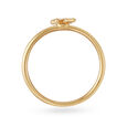 Letter X 14KT Yellow Gold Initial Ring,,hi-res image number null