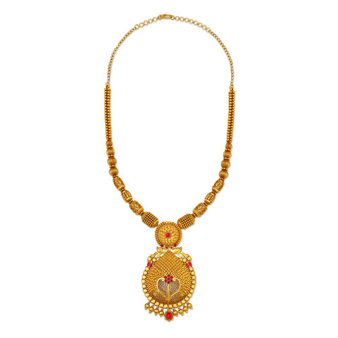 Floral Textured Necklace Set