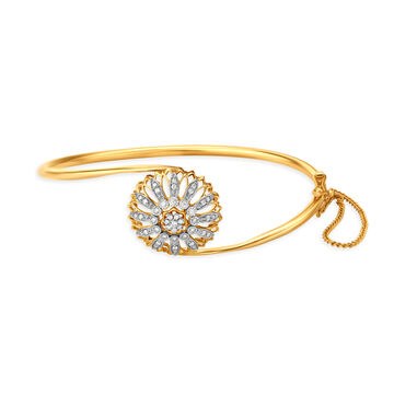 Blissful Floral Gold Bangle