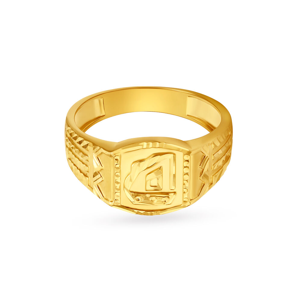 Gold ring design for male with name shop