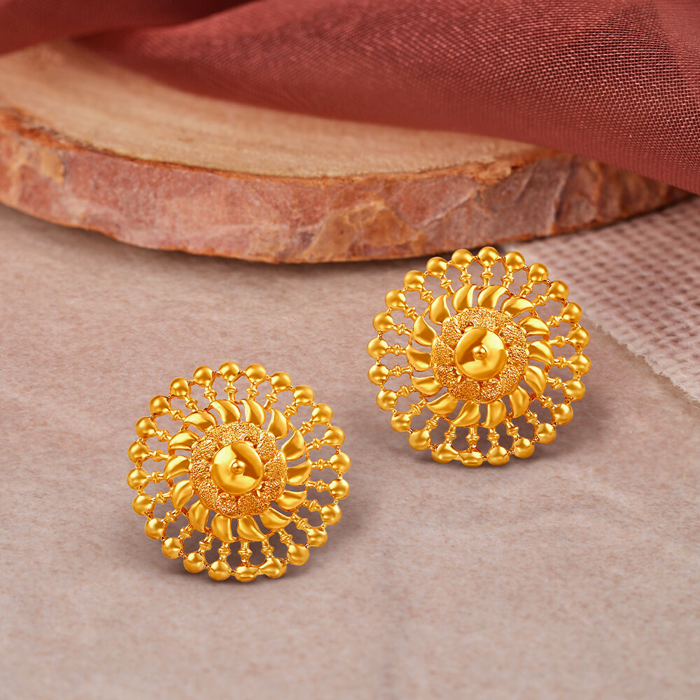 Grand Floral Stud Earrings