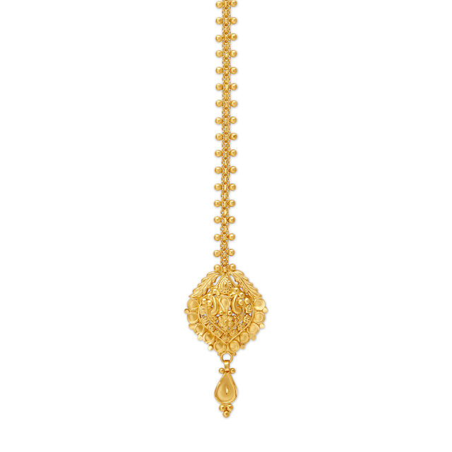 Traditional Gold Maang Tikka,,hi-res image number null