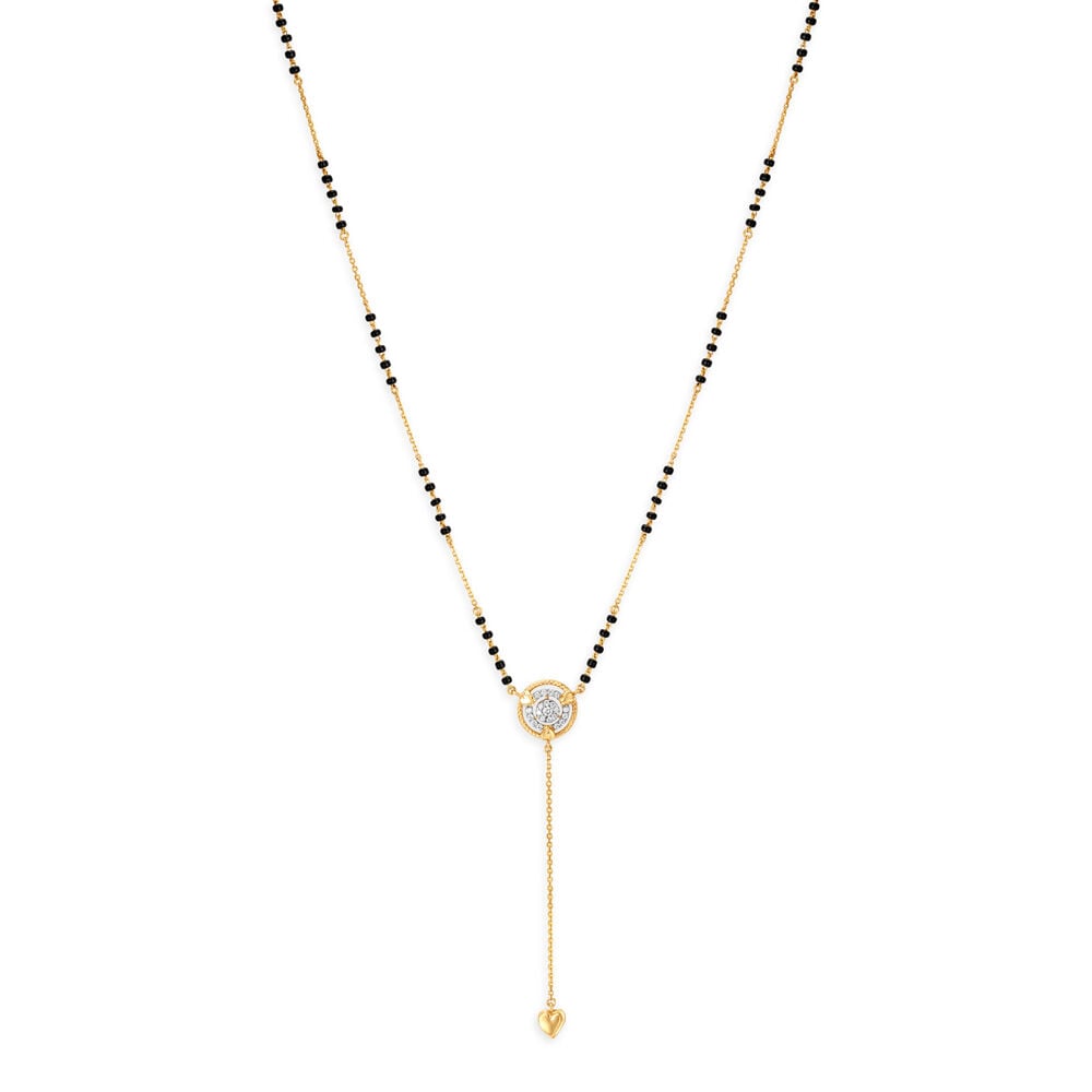 Long gold mangalsutra designs with price in tanishq outlet