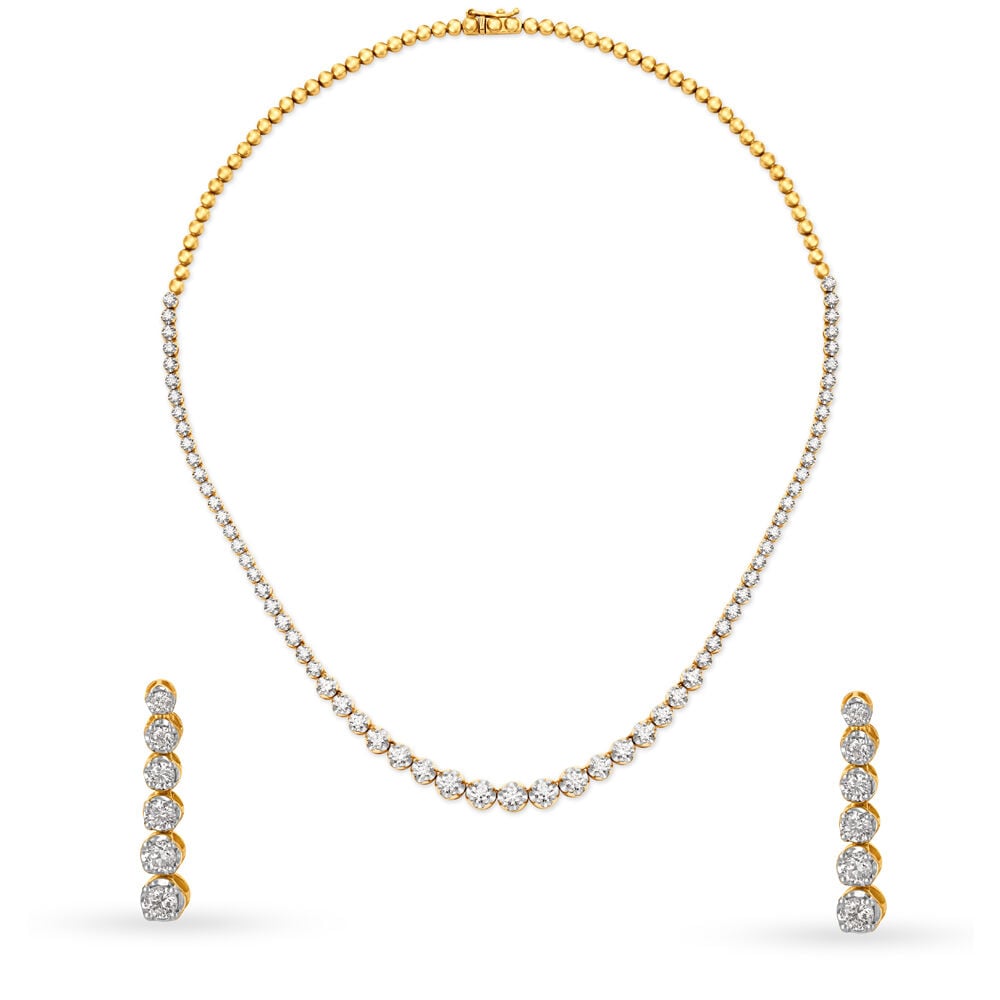 Price of diamond necklace in new arrivals tanishq