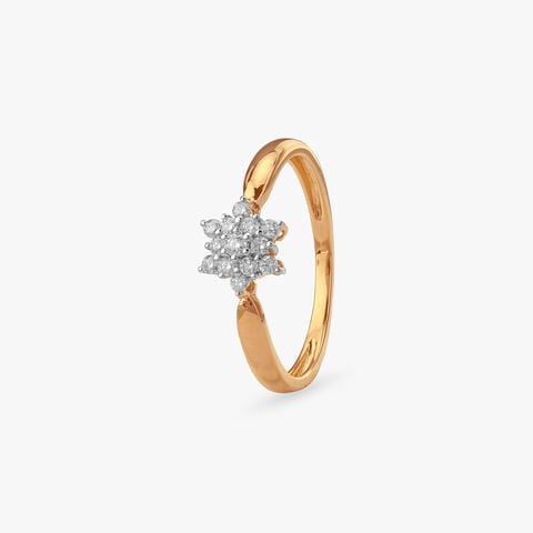 Floral Sparkle Diamond Ring