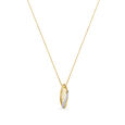 14KT Yellow Gold Ripples Pendant with Chain,,hi-res image number null