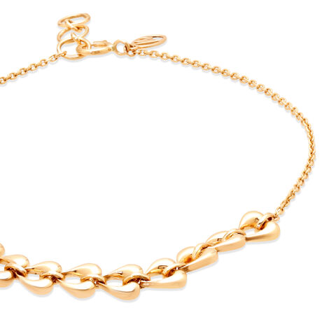 14KT Yellow Gold Tender Hearts Bracelet