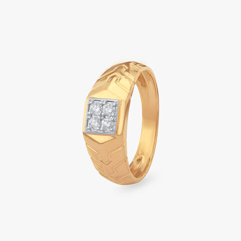 Cluster Statement Diamond Ring For Men