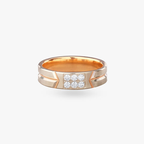 Luxe Axis Diamond Ring for Men