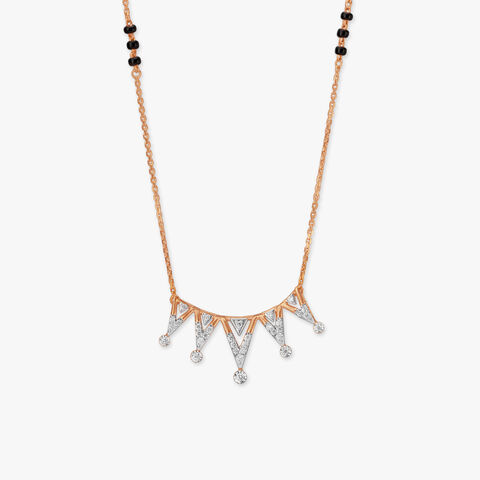 Glamorous Peaks Diamond Mangalsutra