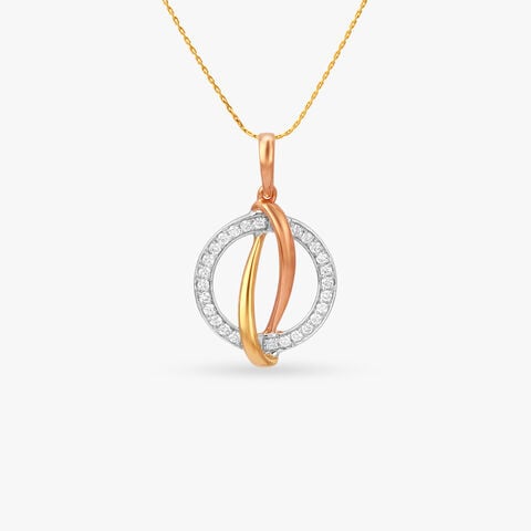 Radiant Axis Diamond Pendant