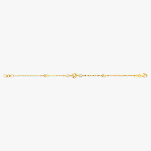 Petal Frame Gold Bracelet