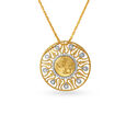 Durga and Trident Diamond Pendant,,hi-res image number null