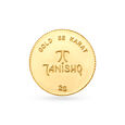 2 gram 22 Karat Gold Coin with Ek Onkar Satnam design,,hi-res image number null
