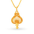 Tanishq 22 Karat Gold Peacock Pendant,,hi-res image number null