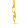 Heart Shaped Contemporary Gold Pendant,,hi-res image number null