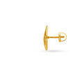 Elaborate Yellow Gold Leaf Stud Earrings,,hi-res image number null