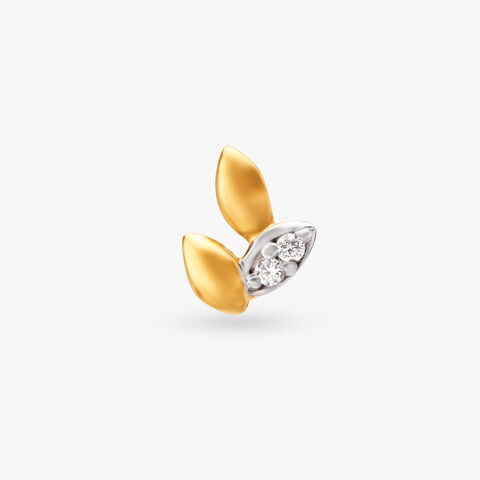 Leaf Diamond Nose Pin
