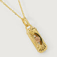 Guardian's Frosty Allure White Topaz 18 KT  Pendant with chain,,hi-res image number null