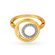 Appealing 18 Karat Gold Circular Ring,,hi-res image number null