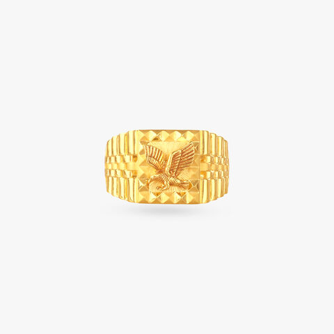 Eagle Rise Gold Ring for Men
