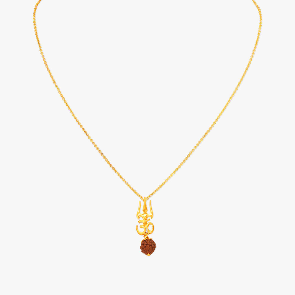 Rudraksha gold chain tanishq sale