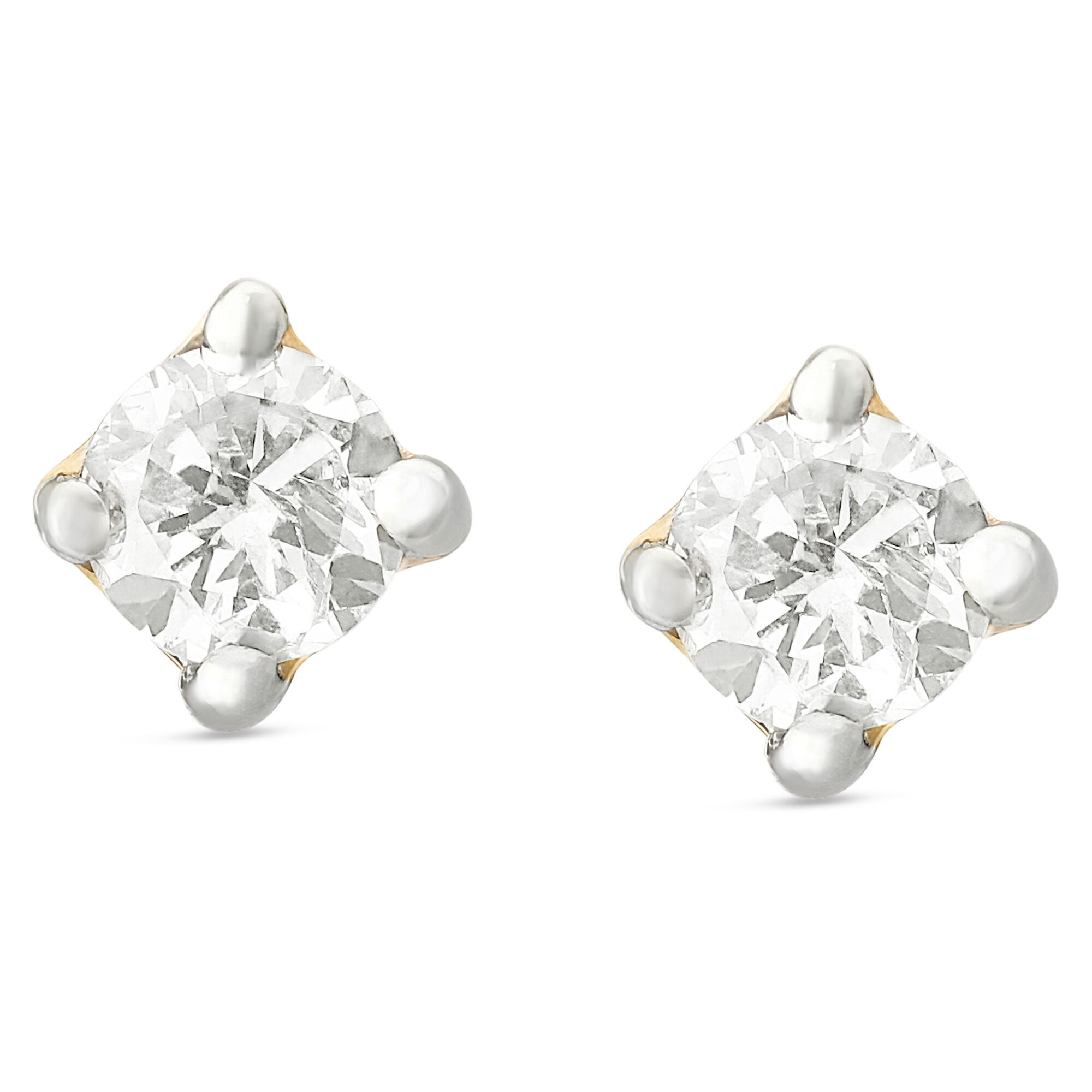 Single Medium Illusion-Set Diamond Stud for Women | Jennifer Meyer