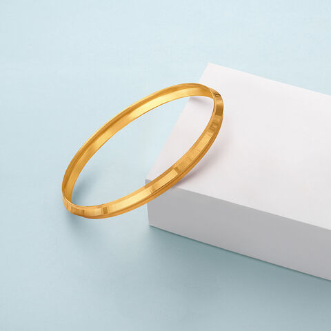 Minimalistic Gold Kada for Men