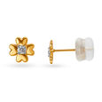 18 Karat Gold and Diamond Stud Earrings,,hi-res image number null