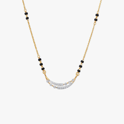 Radiant Curve Diamond Mangalsutra