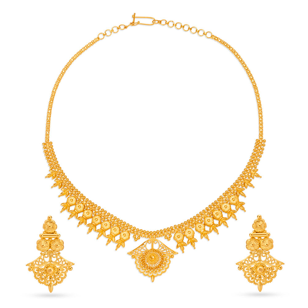 22 Karat Gold Necklace Set
