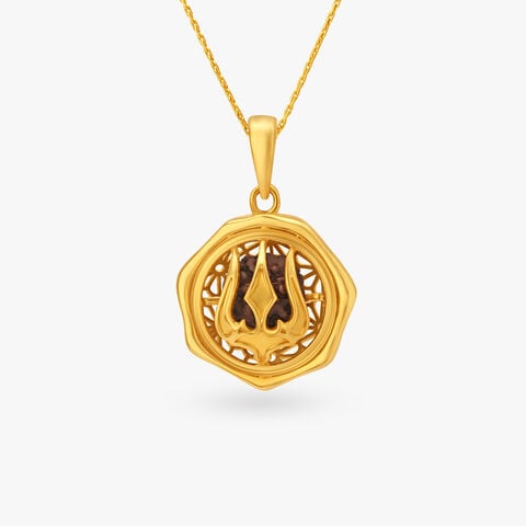 Trident Rudraksh Pendant