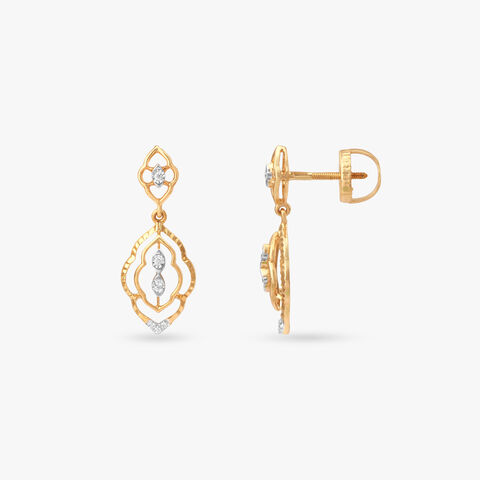 Heritage Glow Diamond Drop Earrings