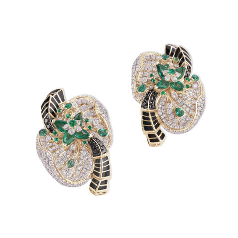 Emerald Eclipse Earrings