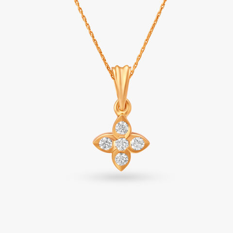 Simplistic Diamond Stud Pendant