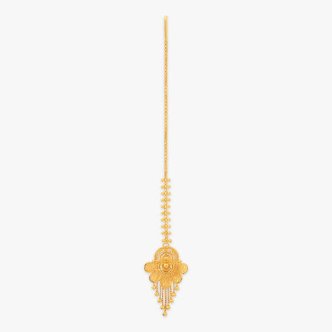 Layered Arch Gold Maang Tikka