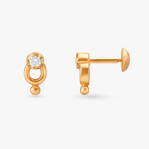Sparkling Diamond Stud Earrings