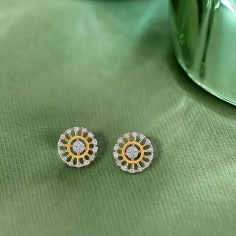 Circle of Radiance Stud Earrings