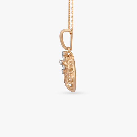 Orbit Bloom Diamond Pendant