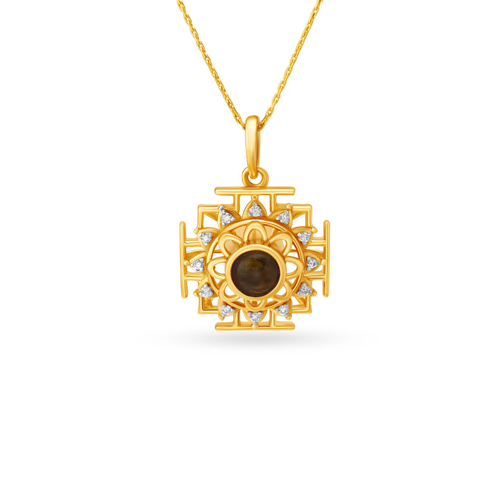 Diamond pendant for mens hot sale tanishq