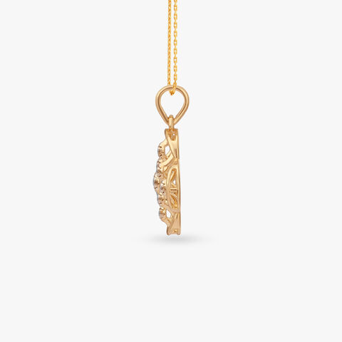 Radiant Grid Diamond Pendant