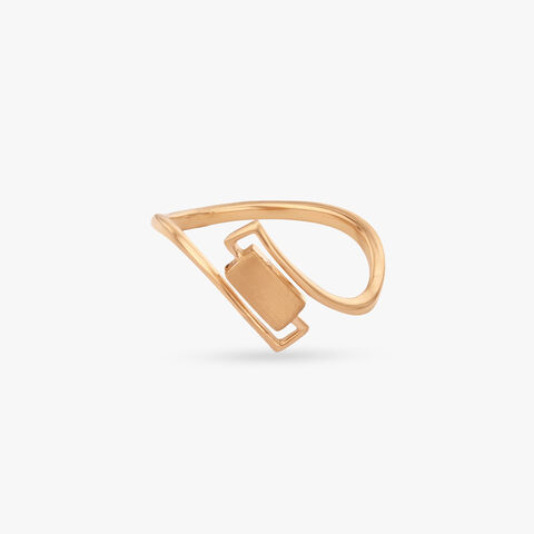 Sculpted Path gold Ring alternate view 1