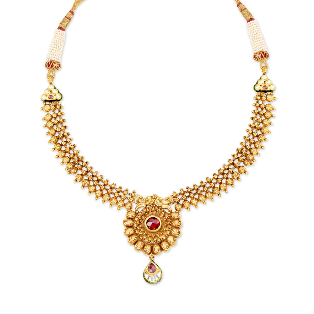 Enchanting Antique Gold Necklace Set