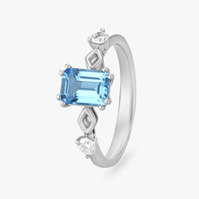 Serene Topaz and Diamond Ring,,hi-res image number null