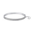 Chic White Gold Bangle,,hi-res image number null