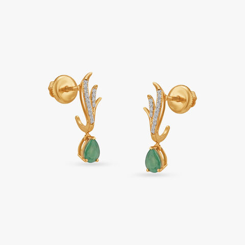 Enchanted Whirl Diamond Drop Earrings