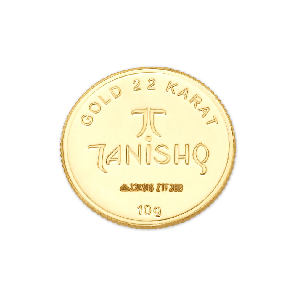 10 gram 22 Karat Gold Coin with the Blessings of Ma Lakshmi