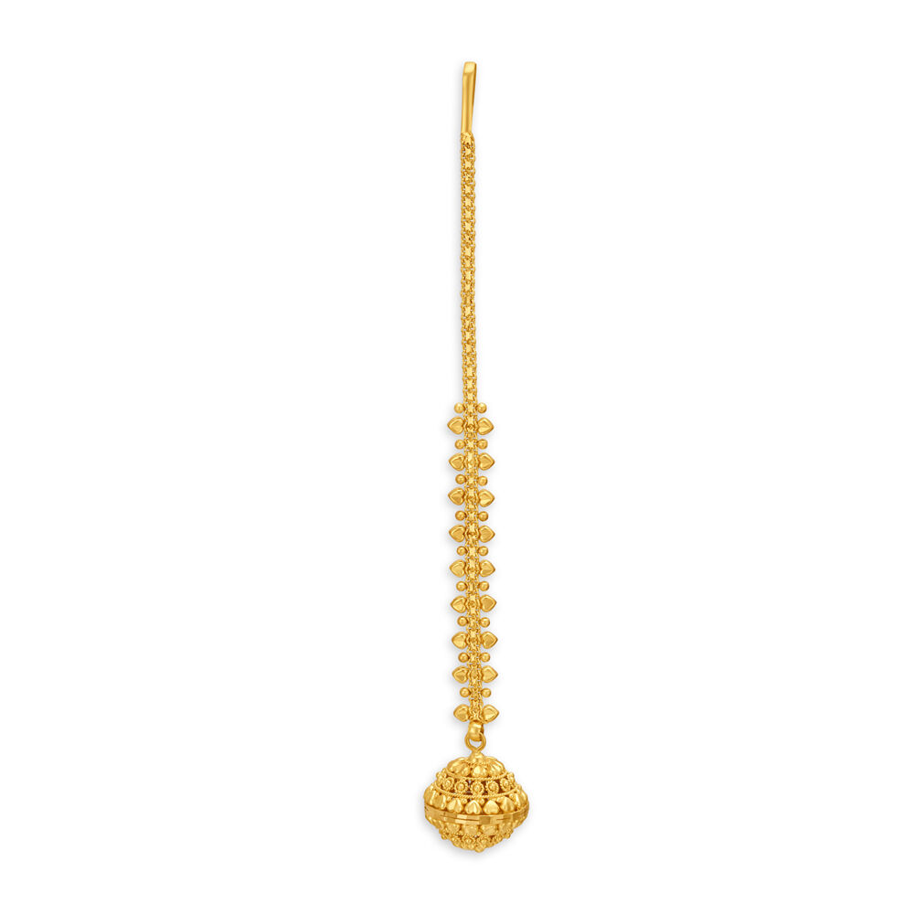 Enchanting Gold Borla for the Rajasthani Bride