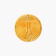 Sitting Ganesh Motif 22 Karat Gold Coin,,hi-res image number null